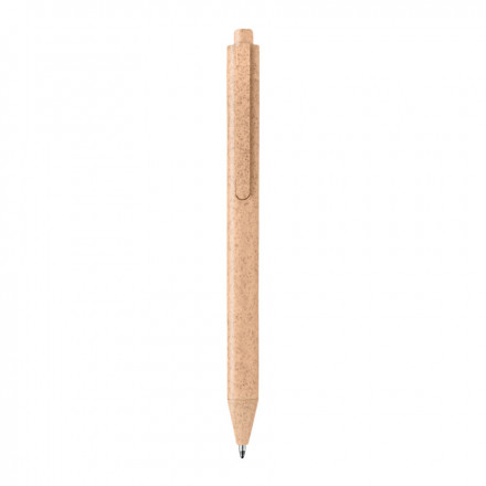 STYLO ECOLOGIQUE PERSONNALISABLE 'STRAW' - orange
