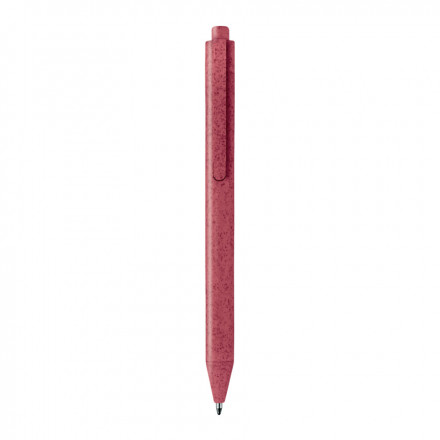 STYLO ECOLOGIQUE PERSONNALISABLE 'STRAW' - rouge