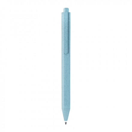 STYLO ECOLOGIQUE PERSONNALISABLE 'STRAW' - bleu