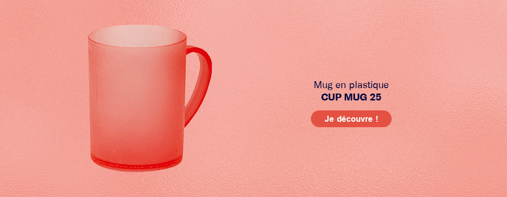 Mug personnalisé en plastique 'Cup Mug 25'